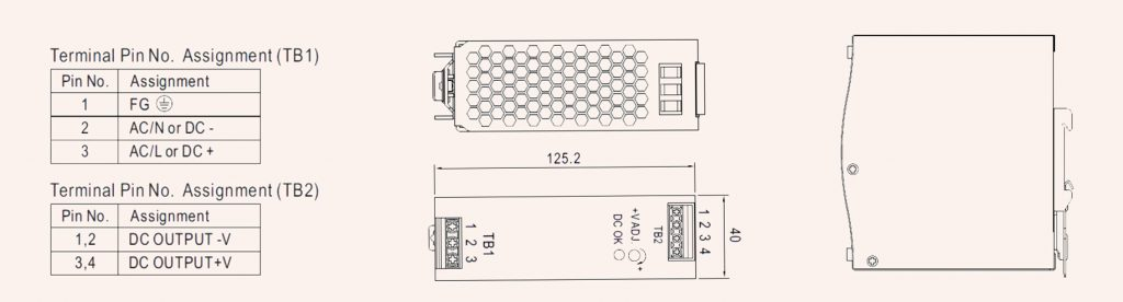 导轨开关电源EDR-240 240 W 24V 48 V工业AC转DC电源  title=